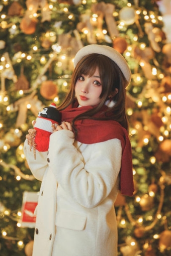 rioko凉凉子圣诞麋鹿套装写真美图|既然没有希望，那就断绝幻想