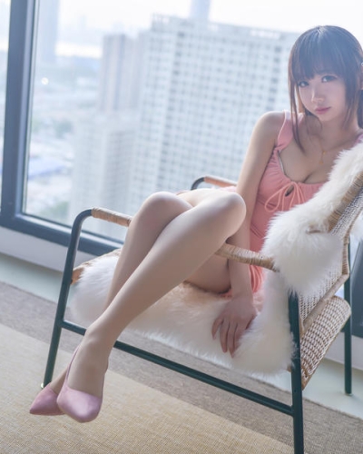 雪琪SAMA - 粉色连衣裙 [42P 355M]